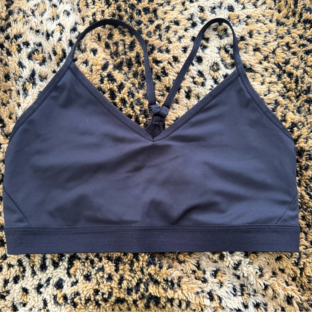 Black Racerback Sports Bra